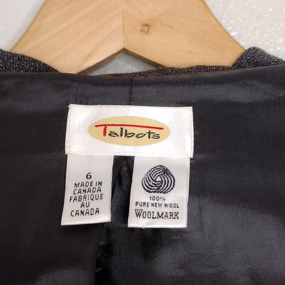 Talbot Vintage Wool 3-Button Office Business Blazer Jacket Sz 6 - Picture 12 of 13
